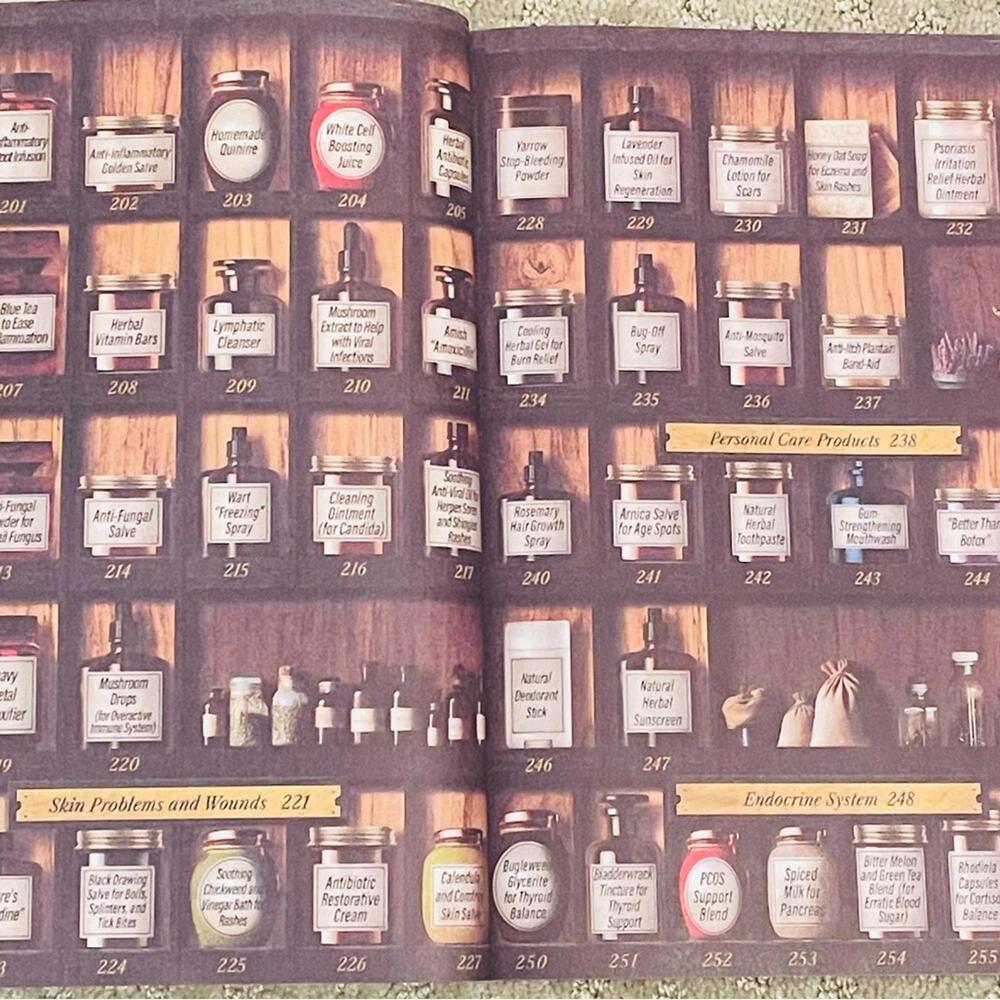 Forgotten Home Apothecary 250 Powerful Remedies Book Large Size 8x11 - Picture 3 of 4